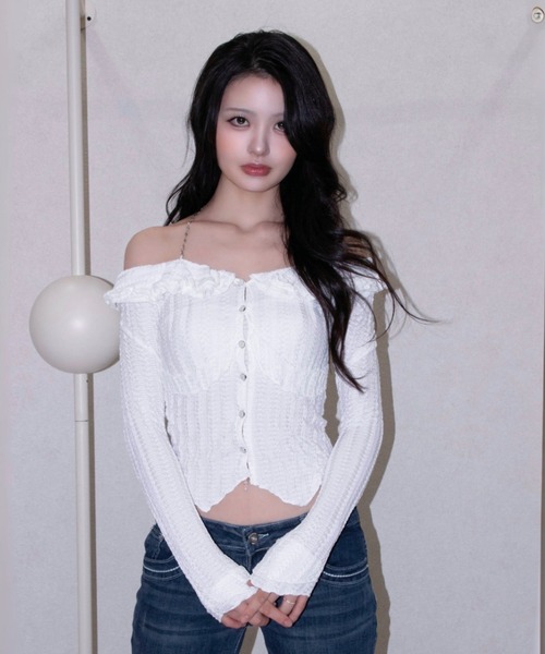 REINE NOIRE(レーヌノワール)の「white shirring tops. / ホワイト シャーリング トップス(シャツ/ブラウス・レディース・ホワイト・FREE)」の11枚目の写真