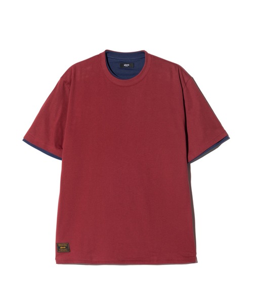 glamb(グラム)の「Staple Reversible T-Shirt / ステープルリバーシブルTシャツ(Tシャツ/カットソー・メンズ・ネイビー/カーキ/オートミール・S/M/L)」の6枚目の写真