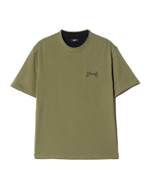 glamb(グラム)の「Staple Reversible T-Shirt / ステープルリバーシブルTシャツ(Tシャツ/カットソー・メンズ・ネイビー/カーキ/オートミール・S/M/L)」の9枚目の写真
