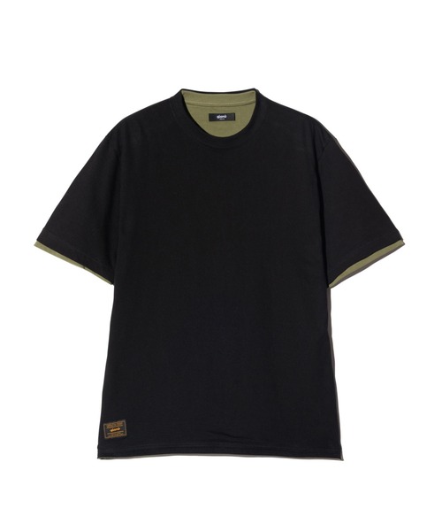 glamb(グラム)の「Staple Reversible T-Shirt / ステープルリバーシブルTシャツ(Tシャツ/カットソー・メンズ・ネイビー/カーキ/オートミール・S/M/L)」の10枚目の写真