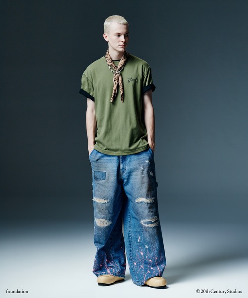 glamb(グラム)の「Staple Reversible T-Shirt / ステープルリバーシブルTシャツ(Tシャツ/カットソー・メンズ・ネイビー/カーキ/オートミール・S/M/L)」の18枚目の写真