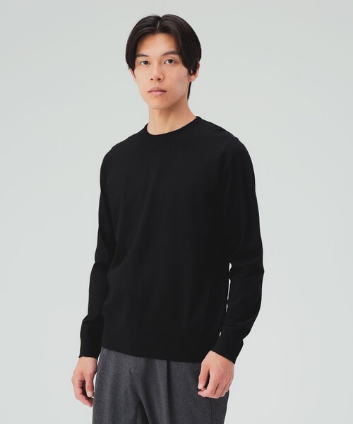 BEAMS HEART(ビームスハート)の「ベーシック クルーネックニット 26FW(ニット/セーター・メンズ・ブラック/チャコールグレー・SMALL/MEDIUM/LARGE/X-LARGE)」の13枚目の写真