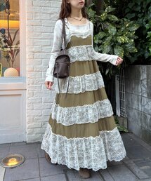 w closet | レースティアードキャミワンピース(ワンピース)