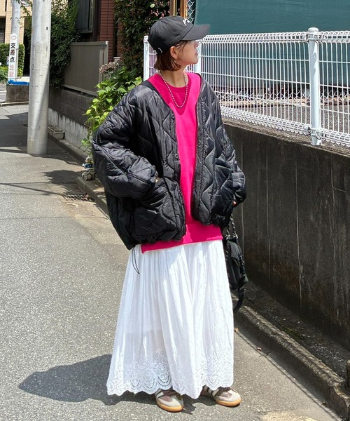 notch.(ノッチ)の「【 notch. by KR 】ドローコードオーバーキルティングJK(ブルゾン・レディース・モカ/ブラック/オリーブ・M)」の18枚目の写真
