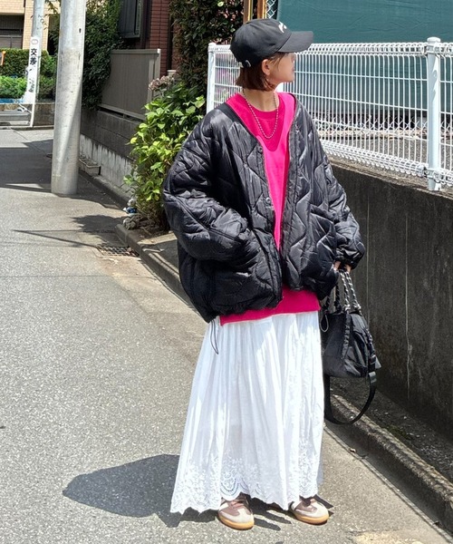 notch.(ノッチ)の「【 notch. by KR 】ドローコードオーバーキルティングJK(ブルゾン・レディース・モカ/ブラック/オリーブ・M)」の20枚目の写真