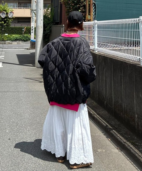 notch.(ノッチ)の「【 notch. by KR 】ドローコードオーバーキルティングJK(ブルゾン・レディース・モカ/ブラック/オリーブ・M)」の18枚目の写真