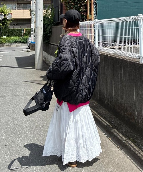 notch.(ノッチ)の「【 notch. by KR 】ドローコードオーバーキルティングJK(ブルゾン・レディース・モカ/ブラック/オリーブ・M)」の19枚目の写真