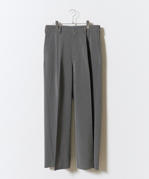 Dickies(ディッキーズ)の「Dickies/ディッキーズ TR TWO TUCK WIDE PANTS ツータックワイドスラックス センタープレス ストレートシルエット きれいめ カジュアル 2026年秋冬(スラックス・メンズ・ブラック/グレー/ブラウン・30inch/32inch/34inch)」の11枚目の写真