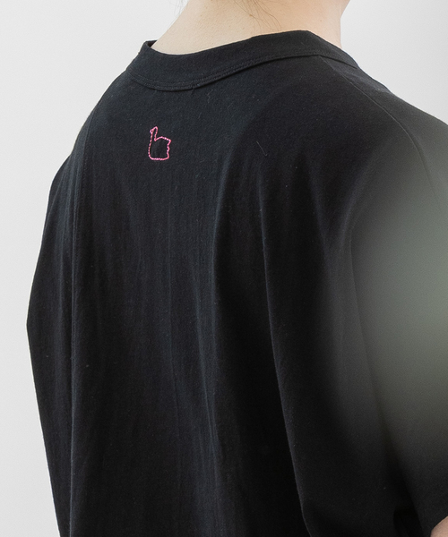 nop de nod(ノップドゥノッド)の「Cloche misc布帛パッチワークTシャツ(Tシャツ/カットソー・レディース・ブラック/オフホワイト・M)」の18枚目の写真
