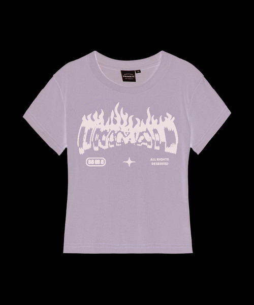PRIMATE（プライメイト）の「PYRO レディース スリムフィット 半袖Tシャツ 4 COLORS（Tシャツ/カットソー・レディース・ホワイト/ブラック/カーキ/チャコール・SMALL/MEDIUM/LARGE）」の4枚目の写真