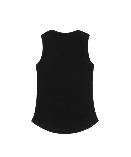 CARGOBROS FOR WOMAN（カーゴブロスフォーウィメン）の「ミニマルヴィンテージフラッグカーゴスリムフィットスリーブレス（ブラック）（Tシャツ/カットソー・レディース・その他・FREE）」の5枚目の写真