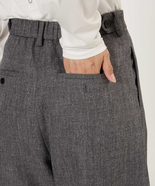 BABYLONE（バビロン）の「ウールチョウタックバレルパンツ（その他パンツ・レディース・グレー/ブラウン・38inch/36inch）」の4枚目の写真