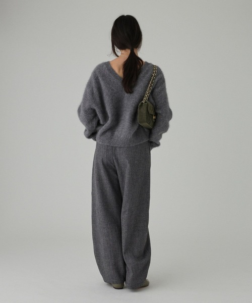 BABYLONE（バビロン）の「ウールチョウタックバレルパンツ（その他パンツ・レディース・グレー/ブラウン・38inch/36inch）」の17枚目の写真