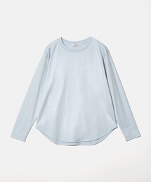 ラウンドヘム スムース ロングスリーブ プルオーバー カットソー