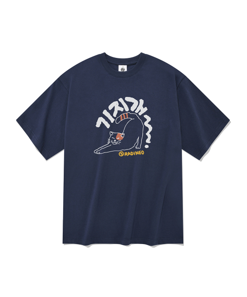 ギジゲ半袖Tシャツネイビー（Tシャツ/カットソー）｜RADINEO