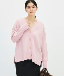 【WEB＆一部店舗限定カラーあり】MUSICゆったりVネックカーディガン