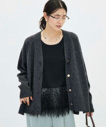 【WEB&一部店舗限定カラーあり】MUSICゆったりVネックカーディガン