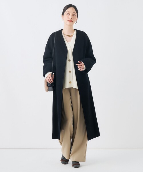 NOLLEY’S(ノーリーズ)の「【WEB&一部店舗限定カラーあり】MUSICゆったりVネックカーディガン(カーディガン/ボレロ・レディース・オフホワイト/グレー系その他2/グレー系その他/チャコールグレー/ベビーピンク/ブルー系その他7・38)」の9枚目の写真