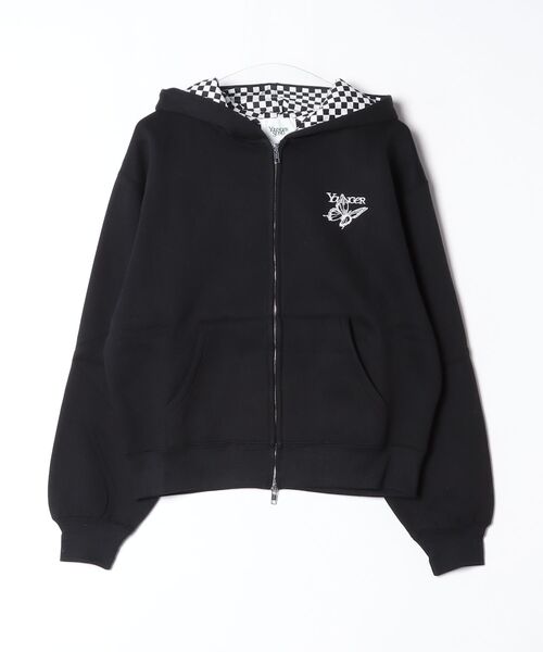 younger song（ヤンガーソング）の「Assortment butterfly logo zip hoodie（スウェット・メンズ・グレイッシュベージュ/ヘザーグレー/PINK/Black/ブラウン/Navy・LARGE/MEDIUM/SMALL）」の2枚目の写真