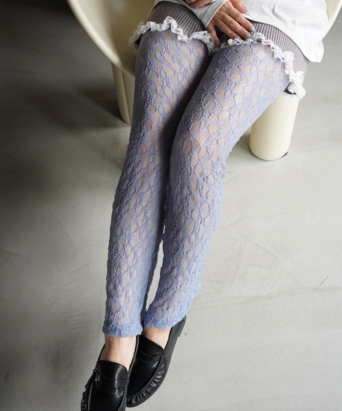 SANSeLF(サンセルフ)の「【SANSeLF】ニュアンスレースフレアパンツ saw26a047(その他パンツ・レディース・ホワイト/ブラック/ブルー・FREE)」の14枚目の写真
