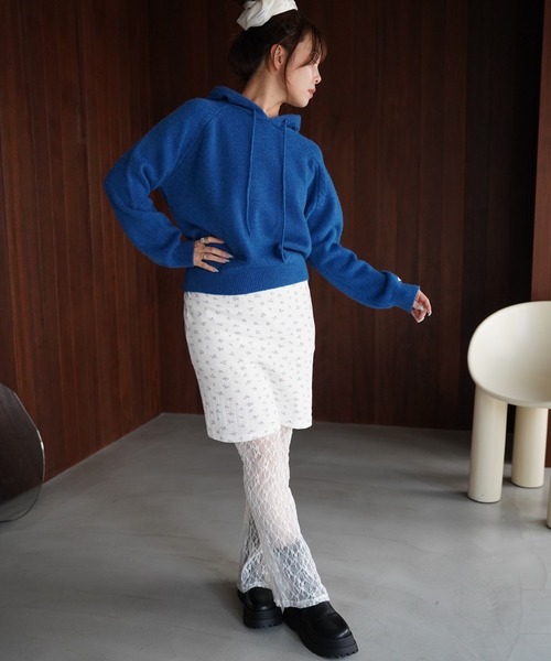 SANSeLF(サンセルフ)の「【SANSeLF】ニュアンスレースフレアパンツ saw26a047(その他パンツ・レディース・ホワイト/ブラック/ブルー・FREE)」の16枚目の写真