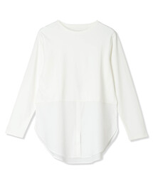 シャツレイヤードロングTシャツ