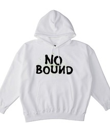 NOBOUND(ノーバウンド) プルパーカー メンズ スウェット ビッグシルエット ロゴ スプラッシュペイント プリント プルオーバーパーカー フーディー スエット トップス レディース ユニセックス