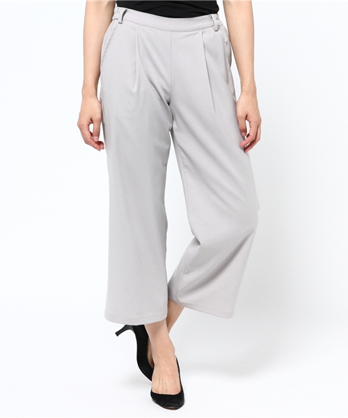 N.（N. Natural Beauty Basic）（エヌエヌナチュラルビューティーベーシック）の「テンセルワイドパンツ（その他パンツ・レディース・ホワイト/グレー/ブラック・SMALL/MEDIUM）」の3枚目の写真