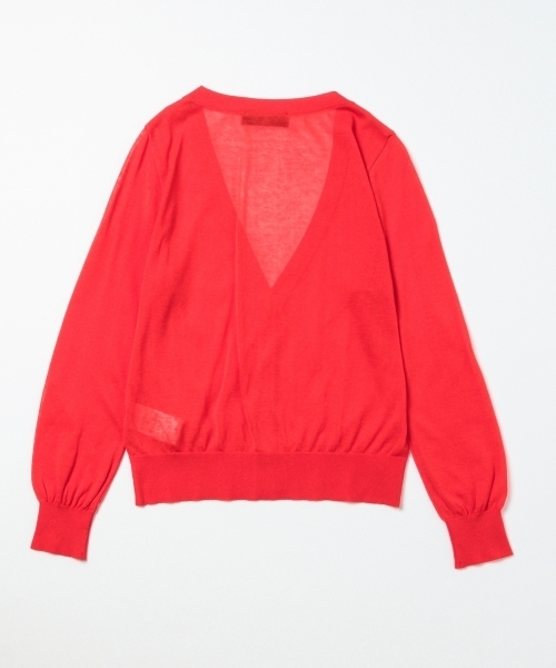 Demi-Luxe BEAMS(デミルクス ビームス)の「Demi-Luxe BEAMS / 18Gショート Vネックカーディガン(カーディガン/ボレロ・レディース・ホワイト/ブラック/オレンジ/ブルー・ONE SIZE)」の12枚目の写真