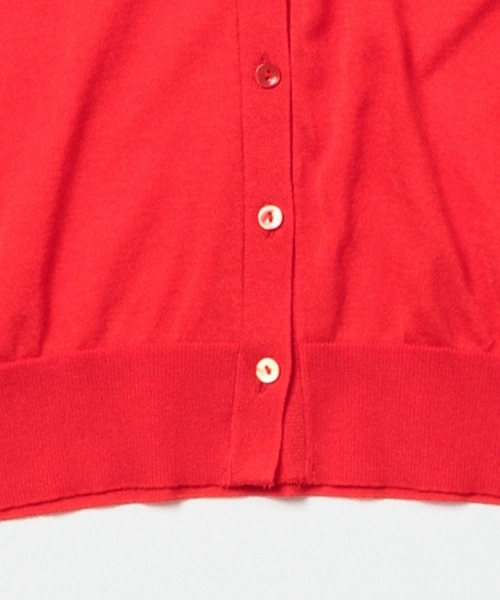 Demi-Luxe BEAMS(デミルクス ビームス)の「Demi-Luxe BEAMS / 18Gショート Vネックカーディガン(カーディガン/ボレロ・レディース・ホワイト/ブラック/オレンジ/ブルー・ONE SIZE)」の17枚目の写真