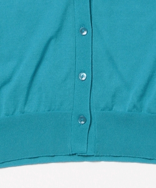 Demi-Luxe BEAMS(デミルクス ビームス)の「Demi-Luxe BEAMS / 18Gショート Vネックカーディガン(カーディガン/ボレロ・レディース・ホワイト/ブラック/オレンジ/ブルー・ONE SIZE)」の14枚目の写真