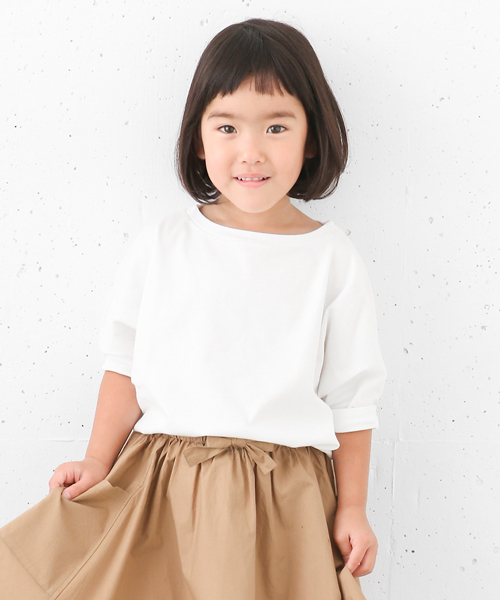 URBAN RESEARCH DOORS(アーバンリサーチドアーズ)の「DOORS ドルマンTシャツ(KIDS)(Tシャツ/カットソー・キッズ・ネイビー/ブルー系その他/オフホワイト・120/135/105)」の6枚目の写真