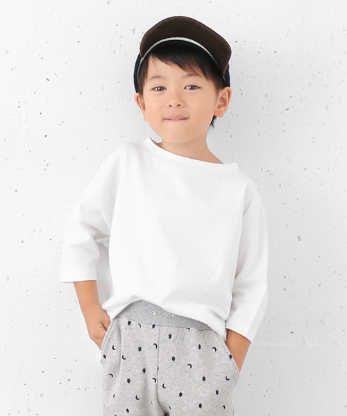 URBAN RESEARCH DOORS(アーバンリサーチドアーズ)の「DOORS ドルマンTシャツ(KIDS)(Tシャツ/カットソー・キッズ・ネイビー/ブルー系その他/オフホワイト・120/135/105)」の14枚目の写真