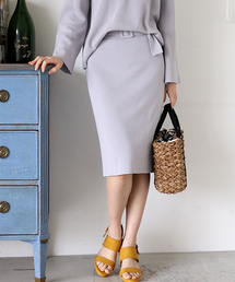 N.（N. Natural Beauty Basic） | ミラノリブセットアップスカート【セットアップ対応商品】(スカート)