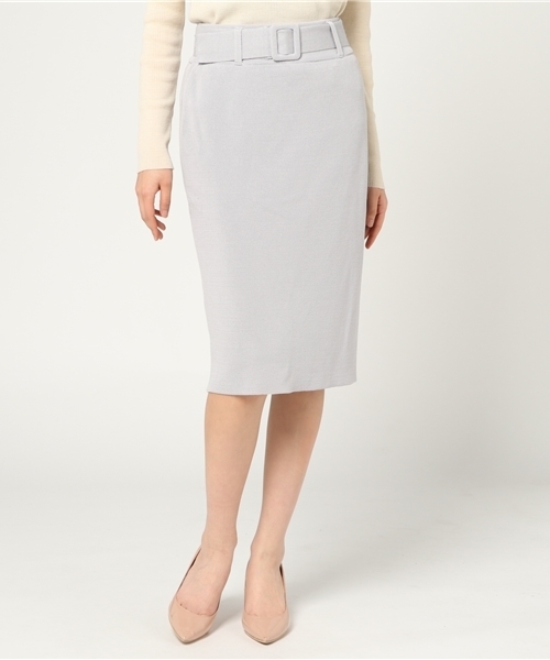 N.（N. Natural Beauty Basic）（エヌエヌナチュラルビューティーベーシック）の「ミラノリブセットアップスカート【セットアップ対応商品】（スカート・レディース・ホワイト/ピンク/ネイビー/グレー・MEDIUM）」の9枚目の写真