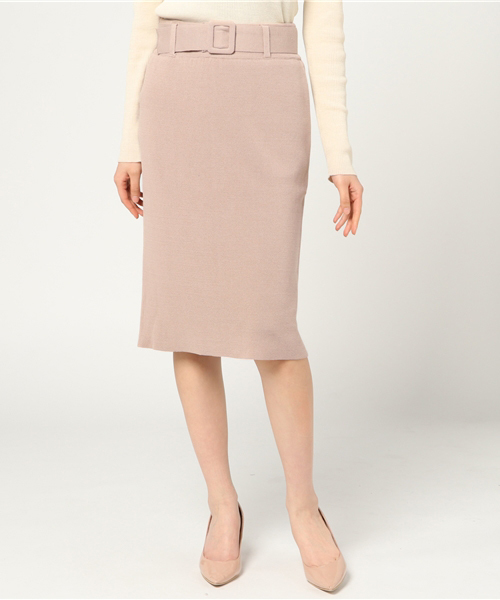 N.（N. Natural Beauty Basic）（エヌエヌナチュラルビューティーベーシック）の「ミラノリブセットアップスカート【セットアップ対応商品】（スカート・レディース・ホワイト/ピンク/ネイビー/グレー・MEDIUM）」の10枚目の写真