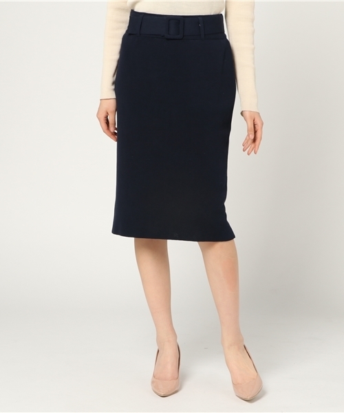 N.（N. Natural Beauty Basic）（エヌエヌナチュラルビューティーベーシック）の「ミラノリブセットアップスカート【セットアップ対応商品】（スカート・レディース・ホワイト/ピンク/ネイビー/グレー・MEDIUM）」の11枚目の写真