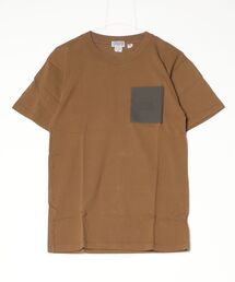 HOUSTON/ プリントクルーネックポケットTEE