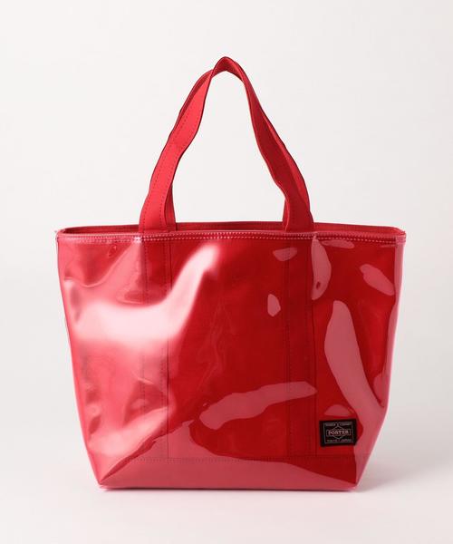 5525Gallery（ゴーゴーニーゴーギャラリー）の「【別注】＜5525gallery×PORTER（5525ギャラリー×ポーター）＞VINYL トートバッグ S（トートバッグ・レディース・レッド/ベージュ/ネイビー・FREE）」の3枚目の写真