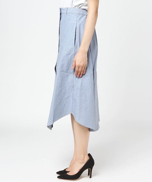 POU DOU DOU(プードゥドゥ)の「裾ラウンドテールスカート(スカート・レディース・ブルー/ピンク/ベージュ・3)」の5枚目の写真