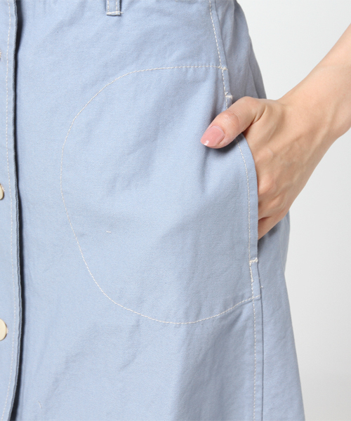 POU DOU DOU(プードゥドゥ)の「裾ラウンドテールスカート(スカート・レディース・ブルー/ピンク/ベージュ・3)」の9枚目の写真