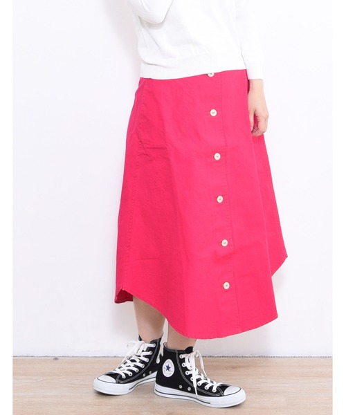 POU DOU DOU(プードゥドゥ)の「裾ラウンドテールスカート(スカート・レディース・ブルー/ピンク/ベージュ・3)」の1枚目の写真