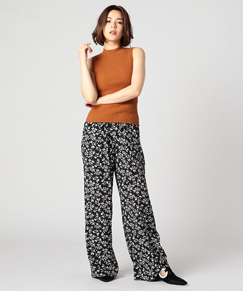 ESTNATION(エストネーション)の「ESTNATION モノトーンフラワーパンツ(その他パンツ・レディース・ダークブラック・38/36)」の12枚目の写真