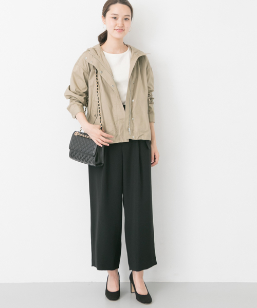 URBAN RESEARCH（アーバンリサーチ）の「フード付ミリタリーブルゾン（ブルゾン・レディース・ネイビー/ベージュ/カーキ・FREE）」の10枚目の写真