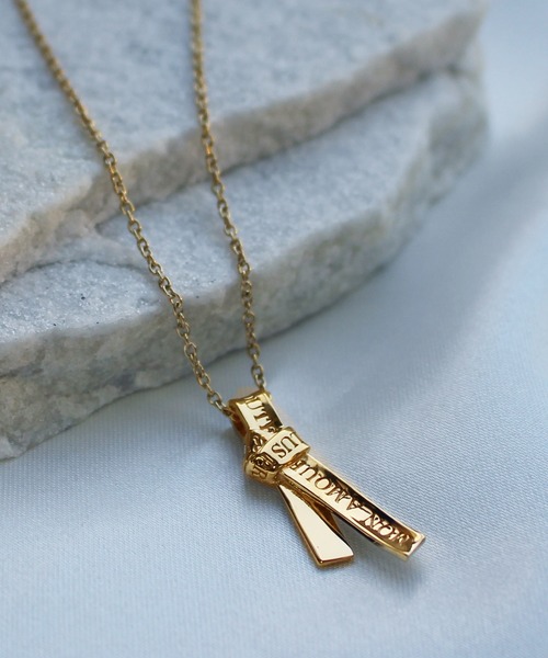 JUPITER（ジュピター）の「【SV925】ダブルバーダイヤモンドネックレス/ペア<動画あり>（ネックレス・レディース・ゴールド/ゴールド系その他/シルバー/シルバー系その他・FREE）」の3枚目の写真