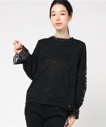 OLIVE des OLIVE | ハイネックレースプルオーバー(Tシャツ/カットソー)