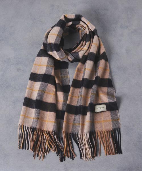 UNITED ARROWS UBCB カシミヤ チェック ストー美品 UNITED ARROWS（ユナイテッドアローズ）の「UBCB カシミヤ チェック柄