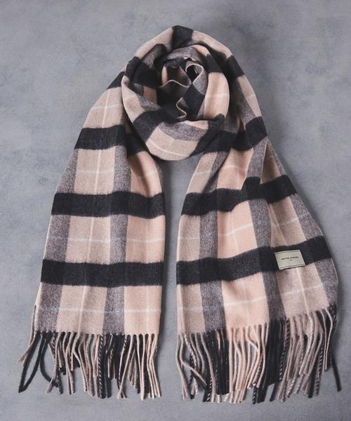 UNITED ARROWS UBCB カシミヤ チェック ストー美品 UNITED ARROWS（ユナイテッドアローズ）の「UBCB カシミヤ チェック柄