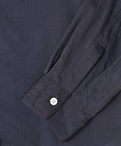 MARGARET HOWELL（マーガレットハウエル）の「WASHED COTTON（シャツ/ブラウス・レディース・ホワイト/チャコール・1/2/3）」の6枚目の写真