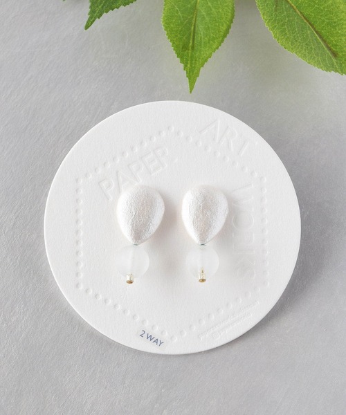 TONE SELECT GOODS(トーンセレクトグッズ)の「【PAPER ART WORKS】drop ball(ピアス(両耳用)・レディース・その他・FREE)」の4枚目の写真